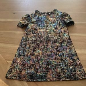 Zara kids, multi colored, irredescent, short sleeved dress.Excellent condition.
